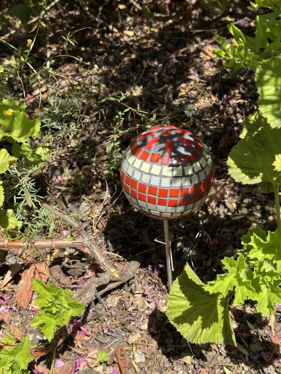 Mosaic Crimson Garden Orb