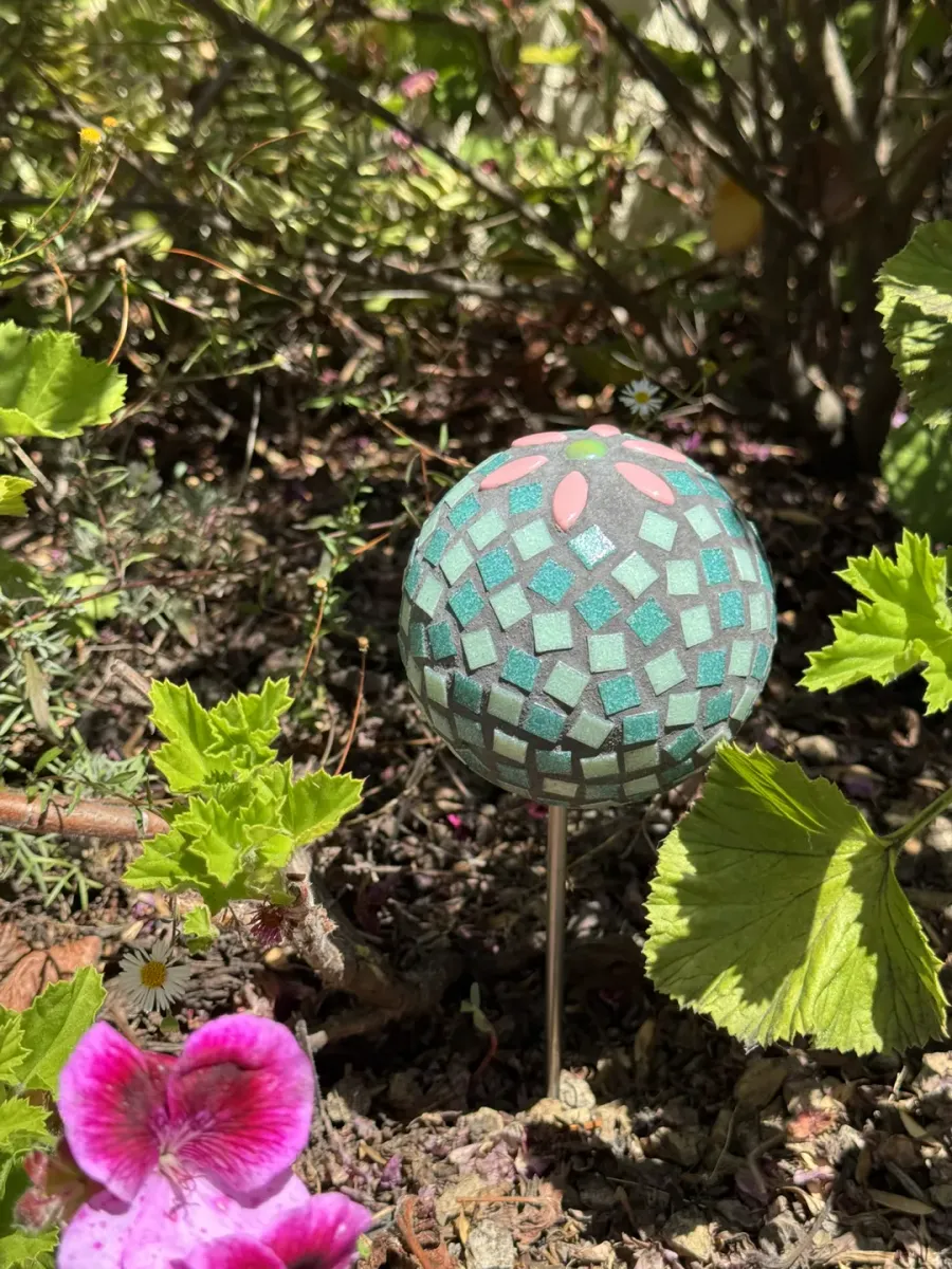 Mosaic Wild Flower Garden Orb - Image 2