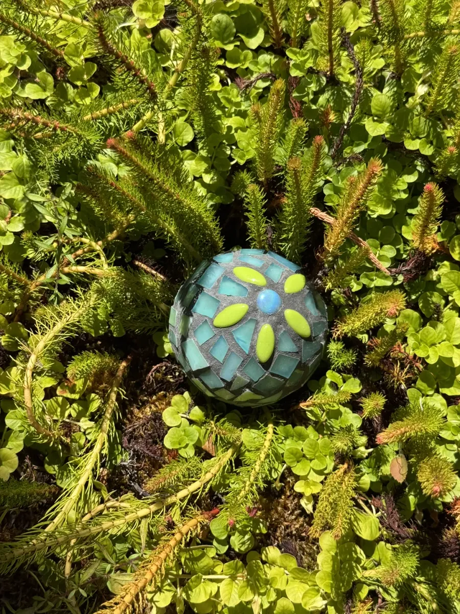 Mosaic Seafoam Bloom Orb