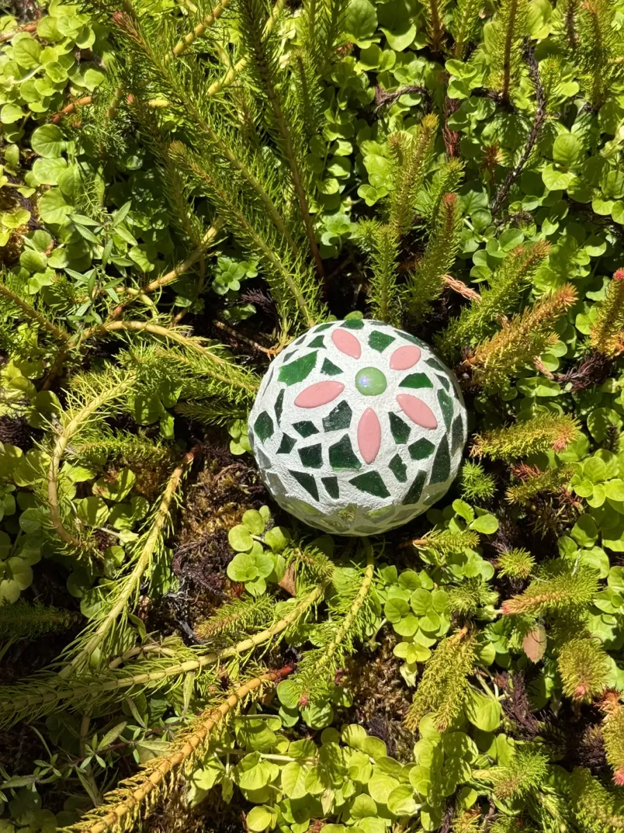 Mosaic Blush Fern Orb
