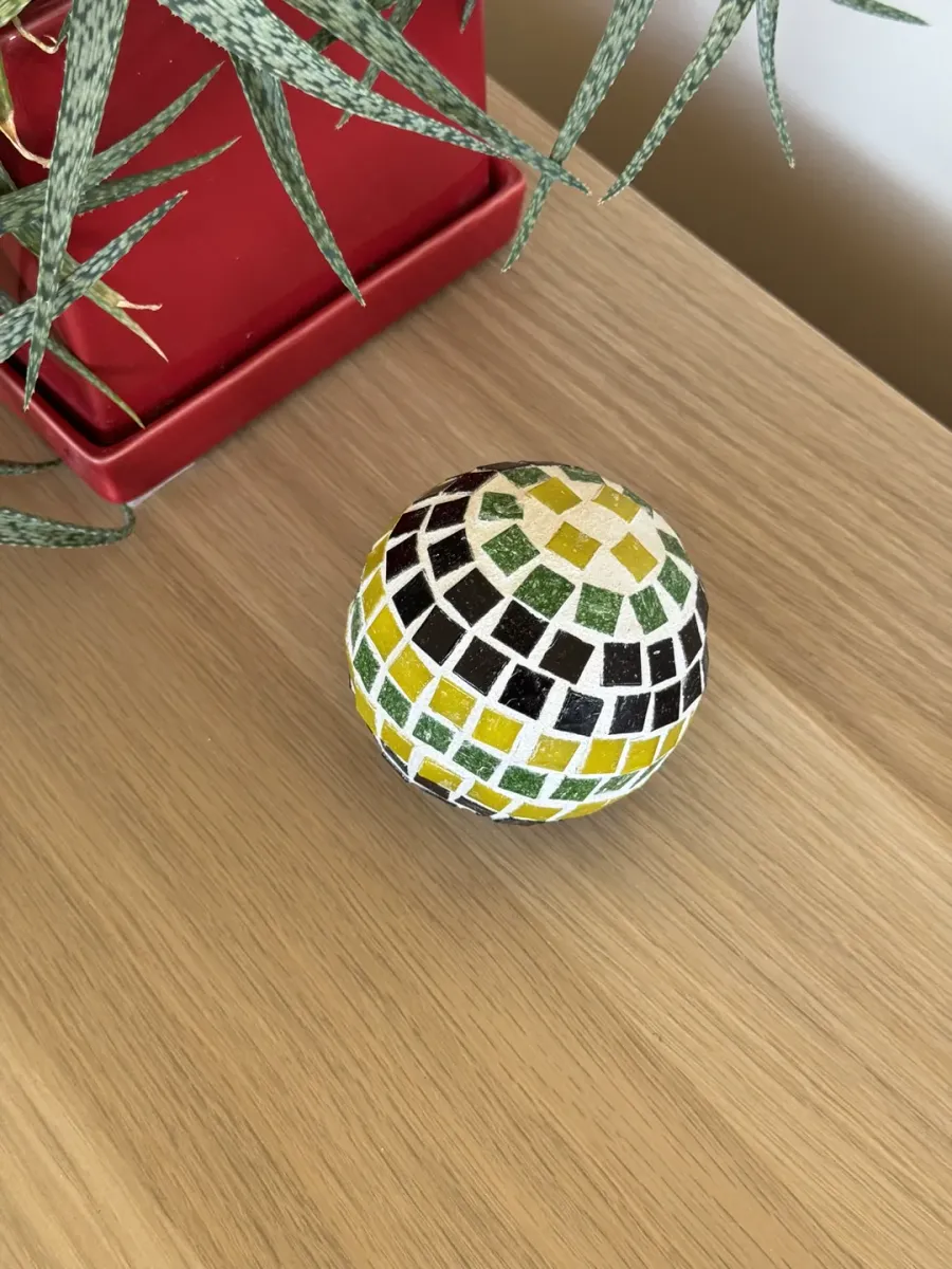 Mosaic Golden Olive Orb - Image 2