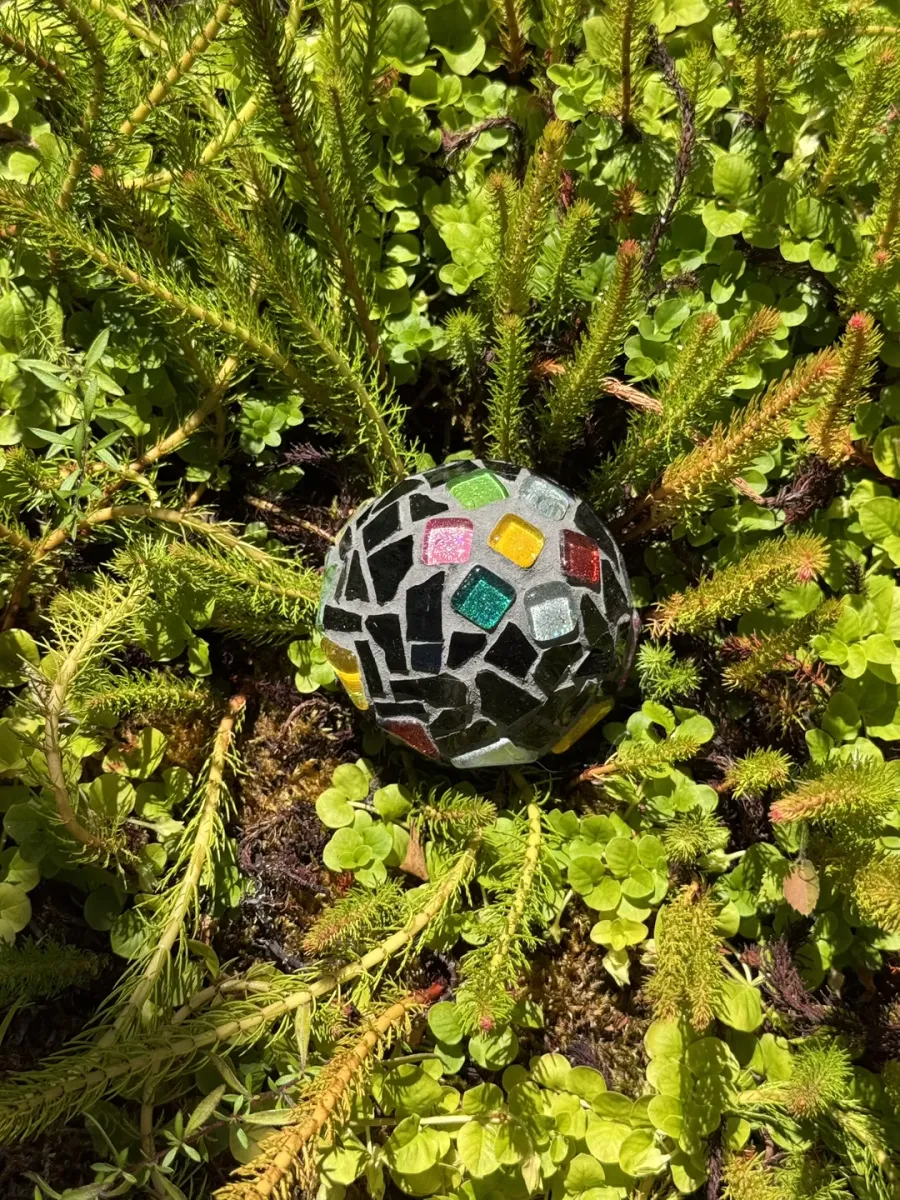 Mosaic Midnight Jewel Orb